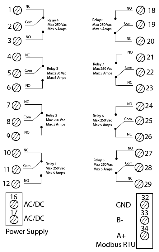 QA-8DO wiring diagram