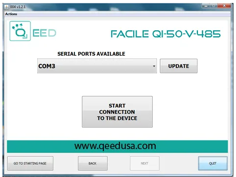 Setting up the communication ports on a Modbus Current Converter